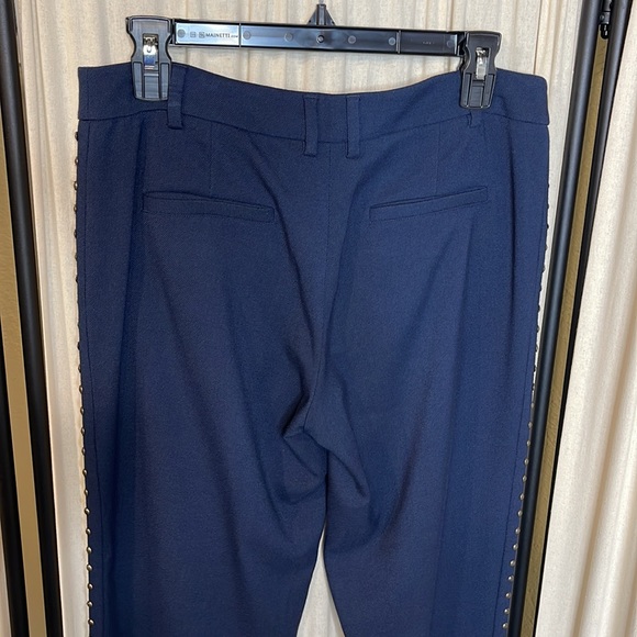 ANTHROPOLOGIE- CARTONNIER LOU TAPER EMBELLISHED NAVY BLUE TWILL PANTS SIZE 4T - Picture 13 of 15
